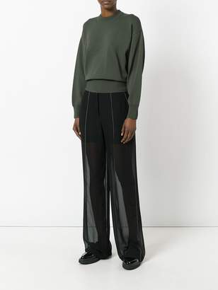 DKNY sheer relaxed trousers