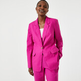 Thumbnail for your product : Anne Weyburn Linen/cotton Fitted Blazer