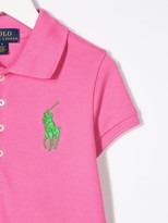 Thumbnail for your product : Ralph Lauren Kids Short Sleeve Peplum Hem Polo Dress