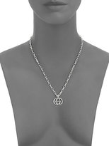 Thumbnail for your product : Gucci Sterling Silver Interlocking GG Pendant Necklace