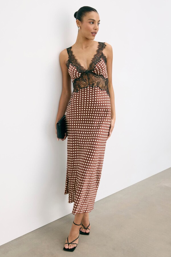 Holiday Dress Brown-print