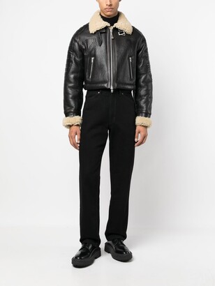 ジャケット・アウター EYTYS Patti Jacket Eytys Black Patti Leather & Shearling Jacket Eytys