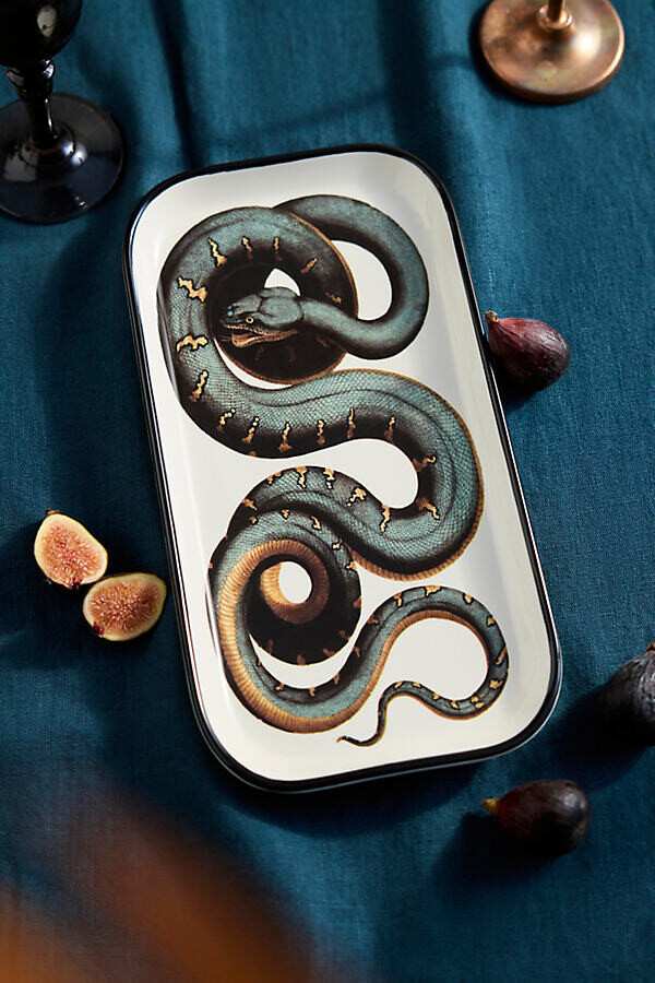Spooky Snake Stoneware Serving Platter at Terrain