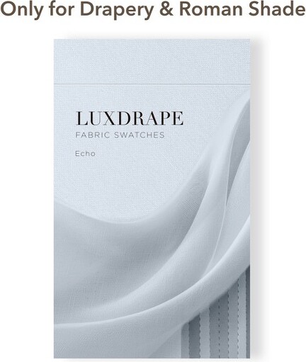 LuxDrapeEchoBlackoutCoatedFabricBooklet6LevelShades,1Kitforcurtainlining