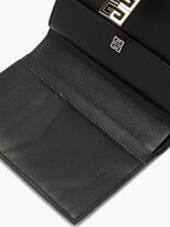 Thumbnail for your product : Givenchy 4g-engraved Patent-leather Bifold Wallet - Black