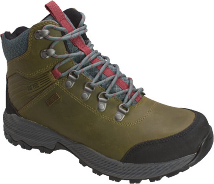 AdTec Men's 6" Crazy Horse Leather Waterproof Olive Work Hiker