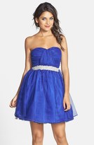 Thumbnail for your product : As U Wish Glitter Embellished Tulle Dress (Juniors)