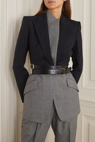 Thumbnail for your product : Alexander McQueen Leather Waist Belt - Black