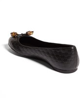Thumbnail for your product : Gucci 'Sylvie' Bamboo Bow Ballet Flat