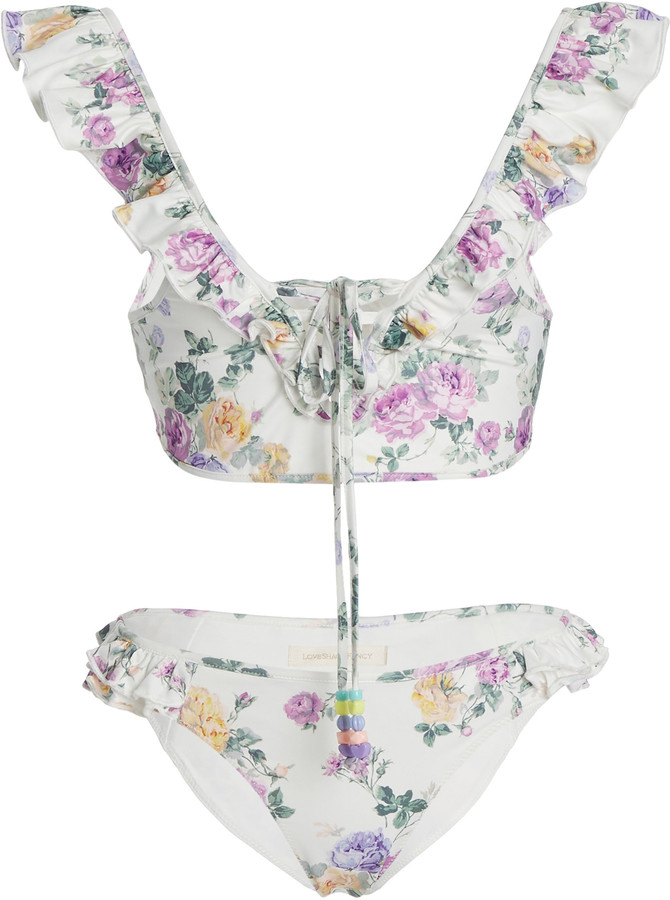 loveshackfancy devi bikini set