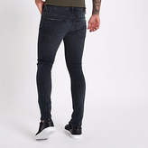 Thumbnail for your product : River Island Dark blue Jerry super skinny jeans