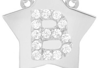 Mini Mini Jewels Star-Framed Diamond Initial Pendant Necklace