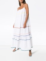 Thumbnail for your product : Araks Zoelle stripe-trim maxi dress