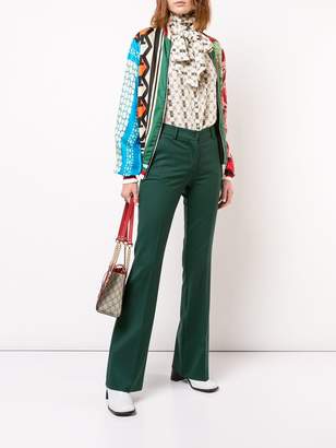 Gucci GG floral print bomber jacket
