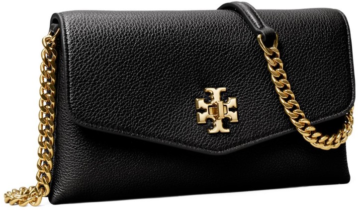 tory burch kira pebbled chain wallet