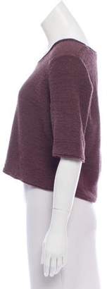 White + Warren Short Sleeve Knit Sweater