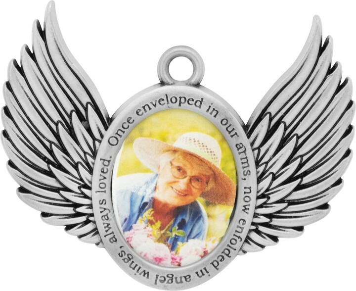 Remembrance Wings Picture Frame Ornament Memorial Gift Sympathy Angel