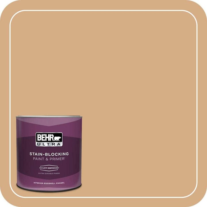 BEHR ULTRA 1 qt. #BXC-67 Santa Fe Tan Extra Durable Eggshell Enamel Interior Paint & Primer