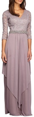 Alex Evenings Women's Embellished Lace & Chiffon Gown