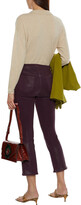 Thumbnail for your product : J Brand Selena Coated Mid-rise Kick-flare Jeans