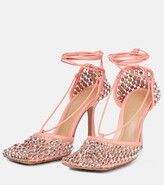 Thumbnail for your product : Bottega Veneta Sparkle Stretch embellished sandals