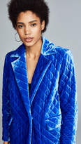 Thumbnail for your product : Robert Rodriguez Quilted Wash Velvet Coat