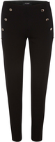 Thumbnail for your product : Oxford Jackie Button Detail Pants Blk X