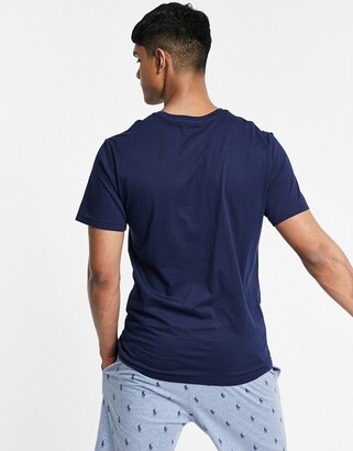 Polo Ralph Lauren t-shirt in navy with bottom pony logo - ShopStyle