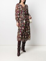Thumbnail for your product : BA&SH Lana floral-print midi skirt