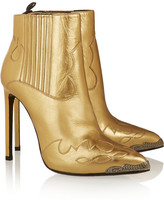 Thumbnail for your product : Saint Laurent metallic leather ankle boots