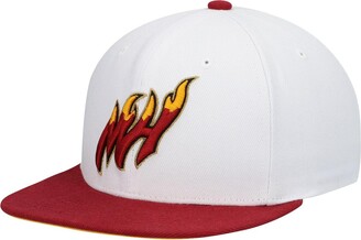 Men's Mitchell & Ness Navy Philadelphia 76ers 60th Anniversary Burnt Sunrise Fitted Hat