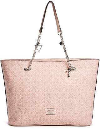 Factory GUESS Women's Larson Embossed Logo Tote