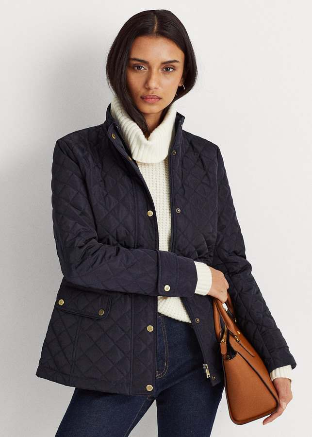 Ralph Lauren Quilted Mockneck Jacket ShopStyle