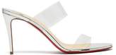 Thumbnail for your product : Christian Louboutin Just Nothing 85 Plexi-strap Leather Sandals - Womens - Silver