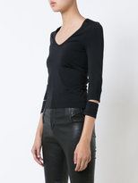 Thumbnail for your product : Helmut Lang cut-out V-neck top