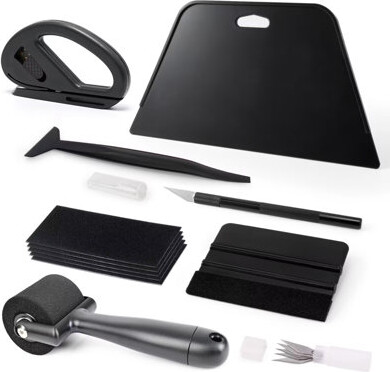 IMENST Peel and Stick Contact Paper/Window Tint/Decal/Graphics Installation Tool Kit – Bubble-Free Scratch-Free Precise, with Sponge Roller, Vinyl Squeegee,