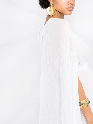 Emilio Pucci Georgette cape-style dress