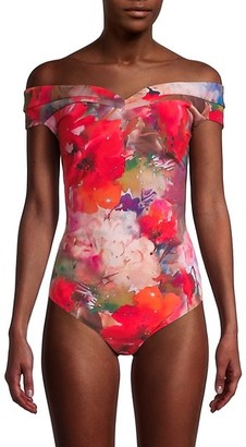 Chiara Boni La Petite Robe Anisiya Floral One-Piece Swimsuit