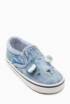 Thumbnail for your product : Next Girls Denim Print Bear Skate Shoes (Younger)