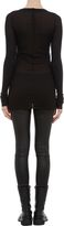 Thumbnail for your product : Rick Owens Women's Rib-Knit Long-Sleeve T-Shirt-Black