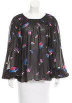 Thumbnail for your product : Jill Stuart Floral Semi-Sheer Top w/ Tags
