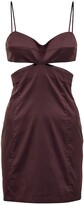 Thumbnail for your product : ZEYNEP ARCAY Cutout cotton-blend minidress