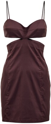 ZEYNEP ARCAY Cutout cotton-blend minidress