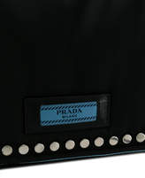 Thumbnail for your product : Prada studded foldover flap tote bag
