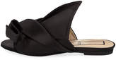 Thumbnail for your product : No.21 Pleated Flat Satin Slide Sandals
