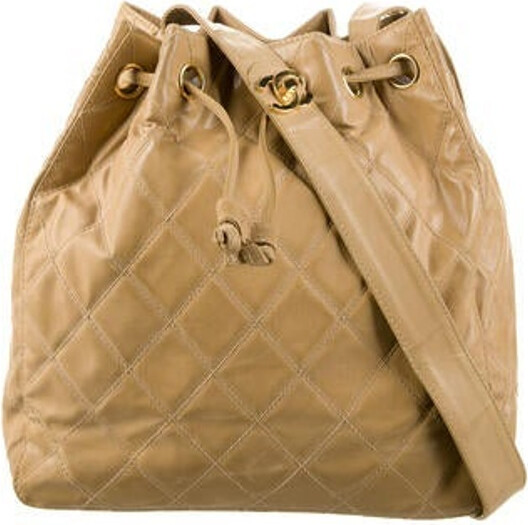 Chanel Vintage Quilted Bucket Bag - ShopStyle