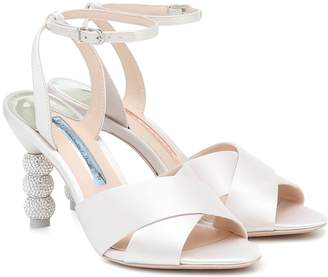 Sophia Webster Natalia 85 satin bridal sandals