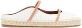 Thumbnail for your product : Malone Souliers Sienna Waved-edge Leather Espadrilles - Womens - White