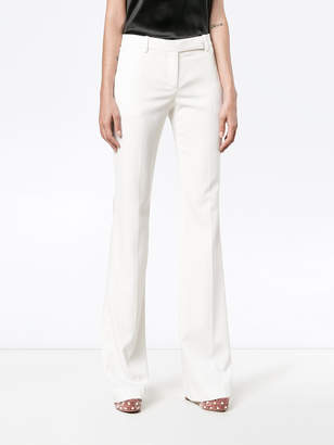 Alexander McQueen mid-rise flared trousers
