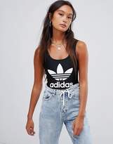 Thumbnail for your product : adidas Bodysuit With Large Trefoil Logo In Black